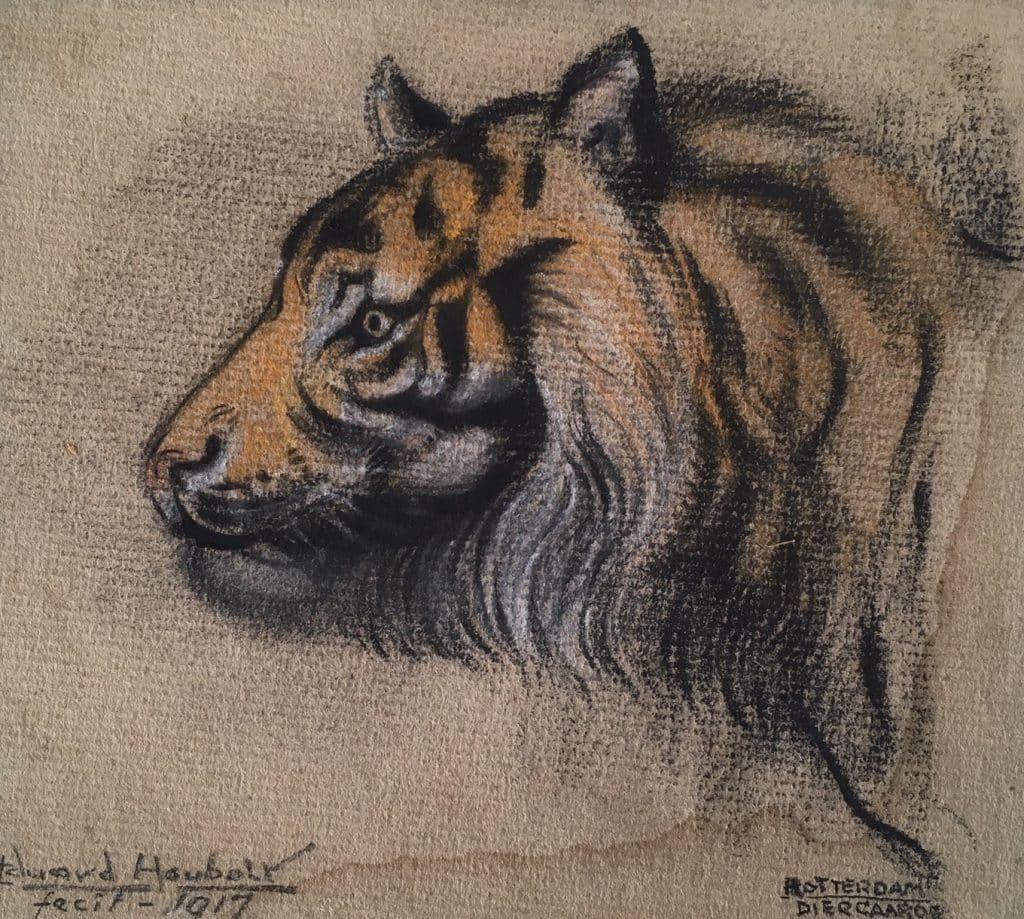 Eduard Houbolt (1885-1954). – Tijger (Rotterdam Diergaarde 1917)